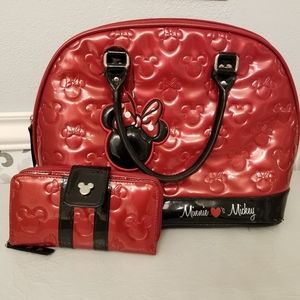 Disney Minnie Mouse purse and matching wallet